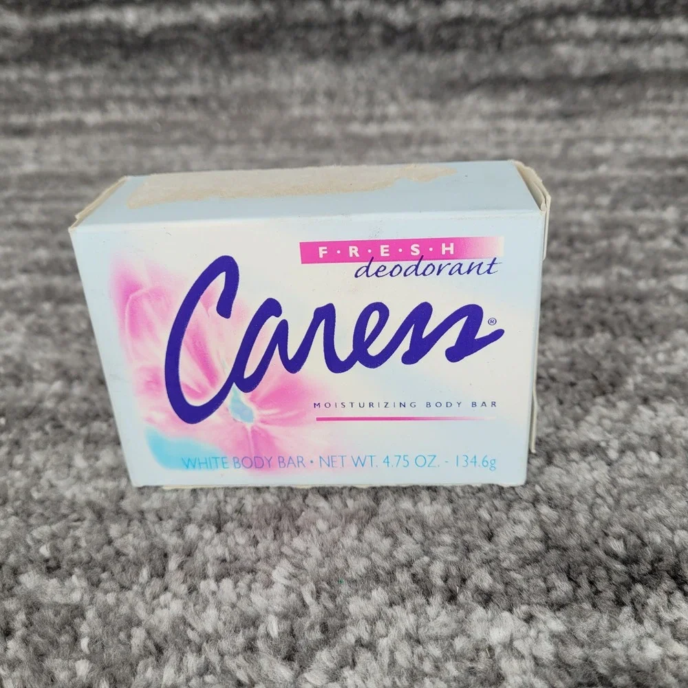 Vintage‎ 1999 Caress Fresh Deodorant Moisturizing White Body Bar Soap USA